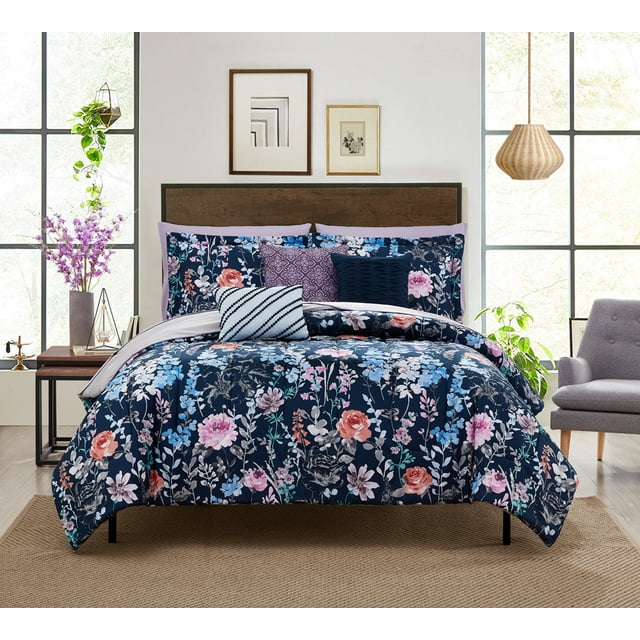 Mainstays 10-Piece Bed in a Bag Comforter Set Just $24.82 at Walmart
