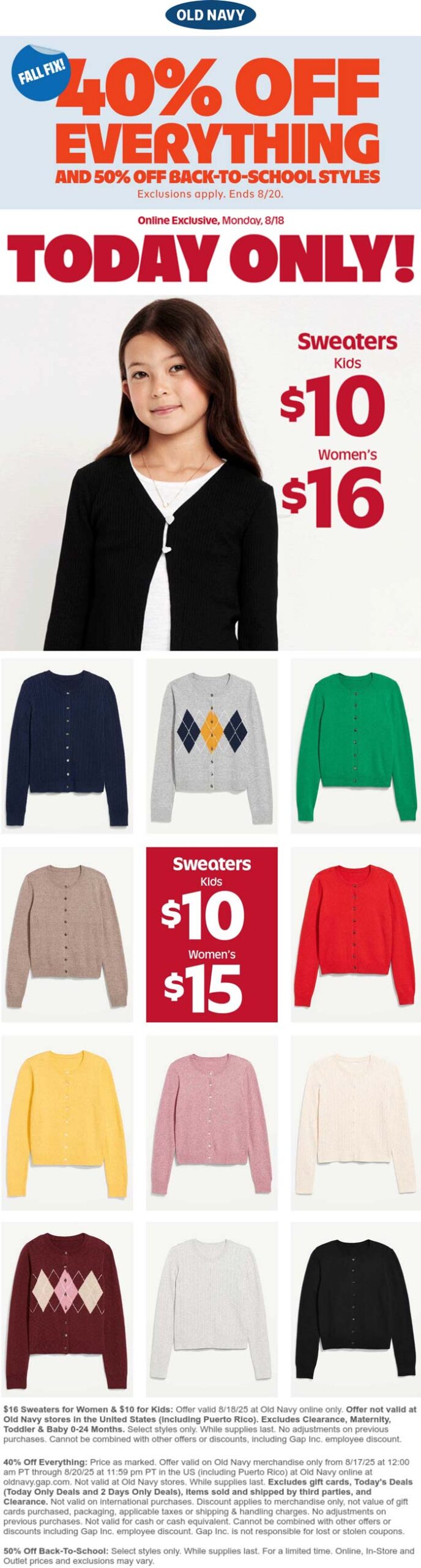 50% Off Family Essentials – Socks, Underwear & More at Old Navy