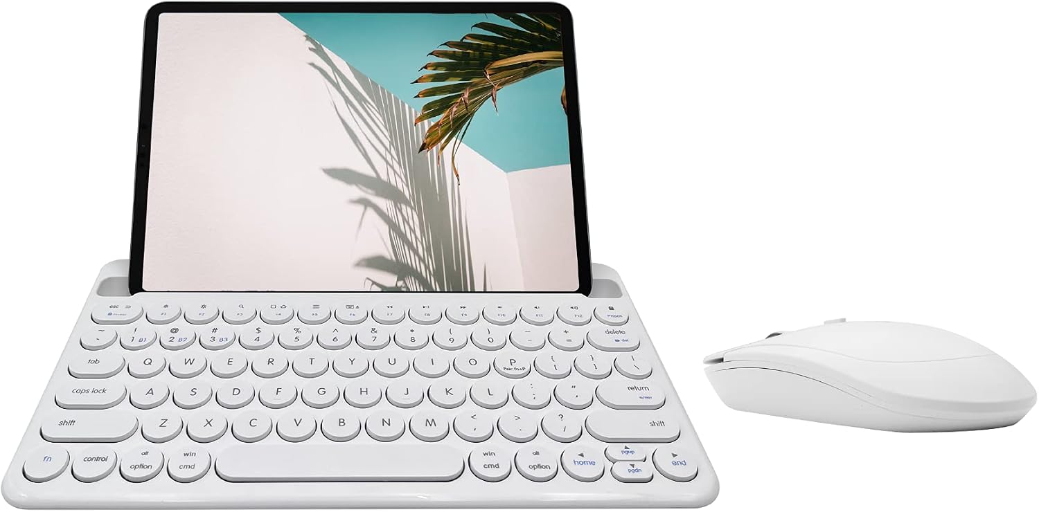 Macally Compact Bluetooth Keyboard and Comfortable Bluetooth Mouse on Amazon