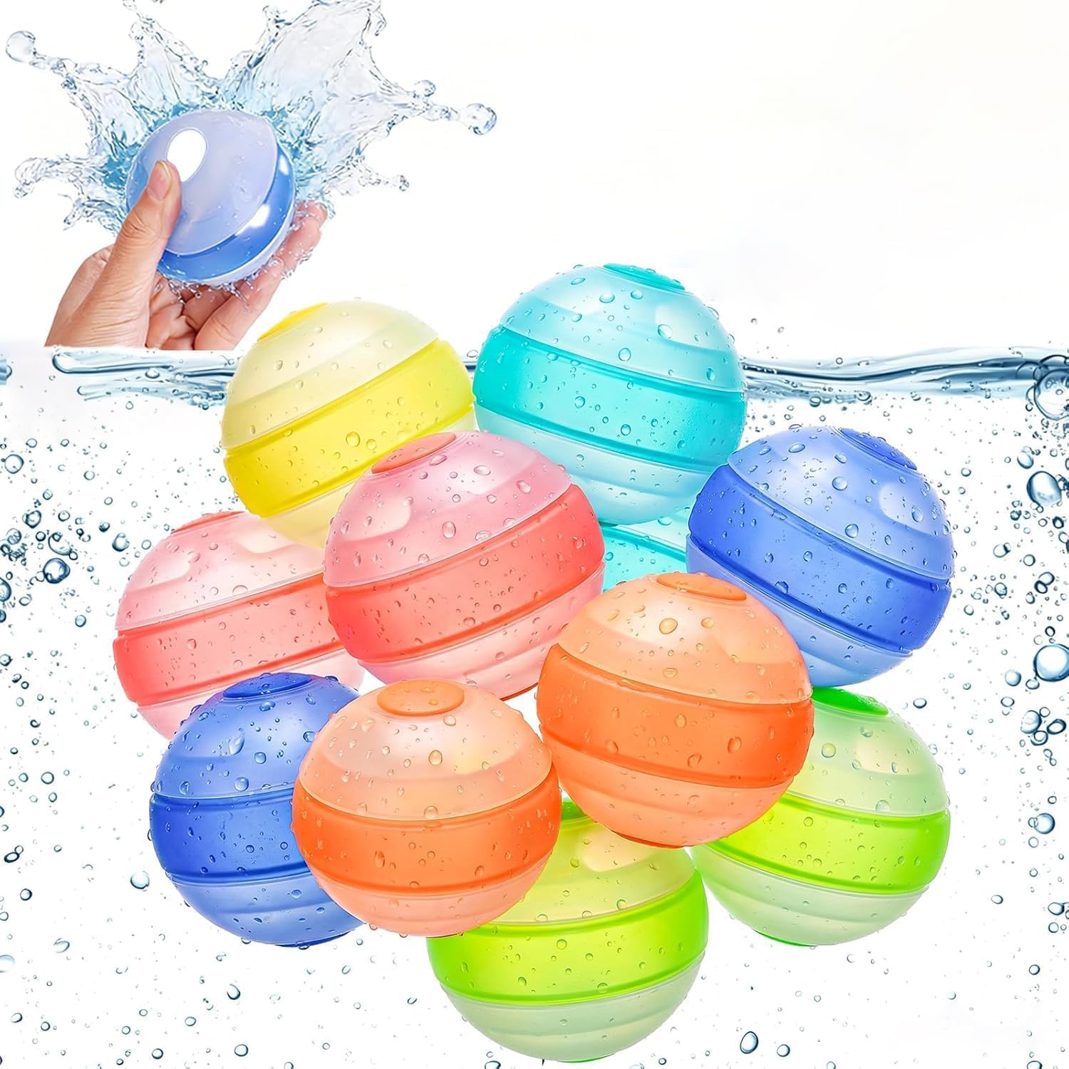 12 Pcs Reusable Water Balloons for Kids Deal at Amazon