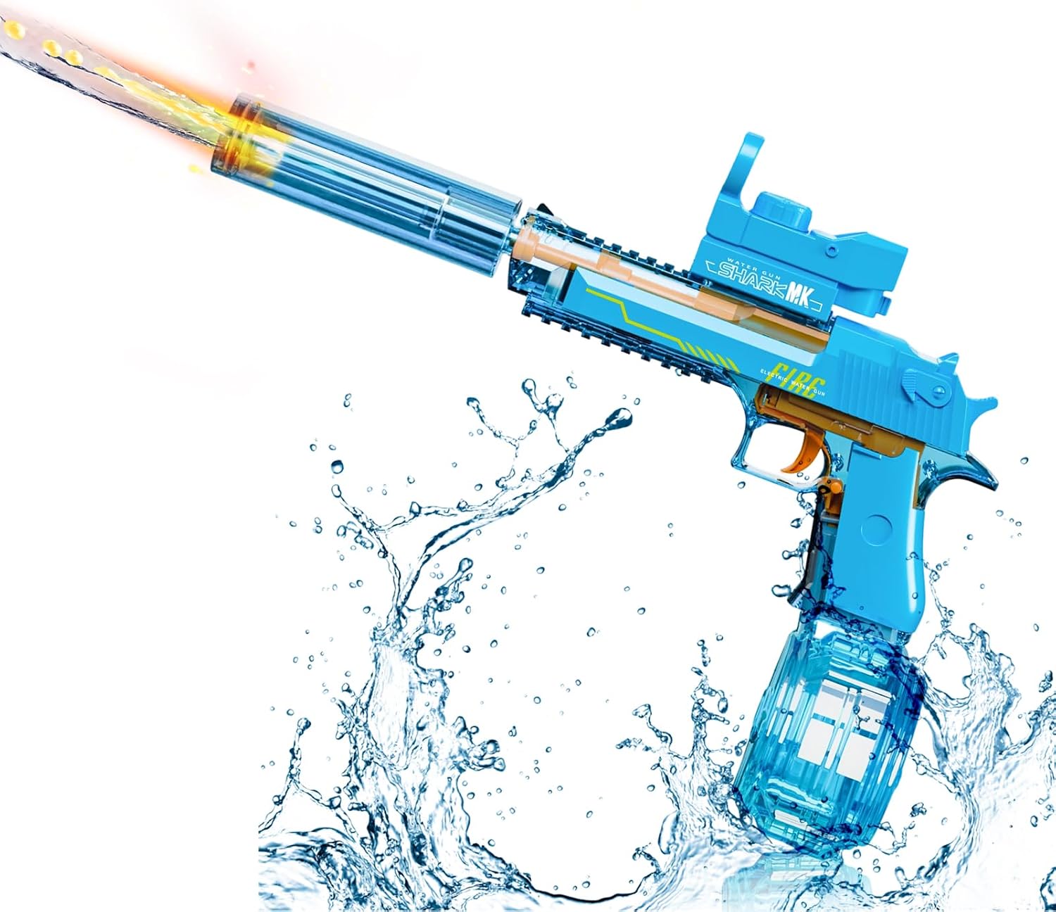 UROINT Electric Water Gun with LED lights on Amazon product page