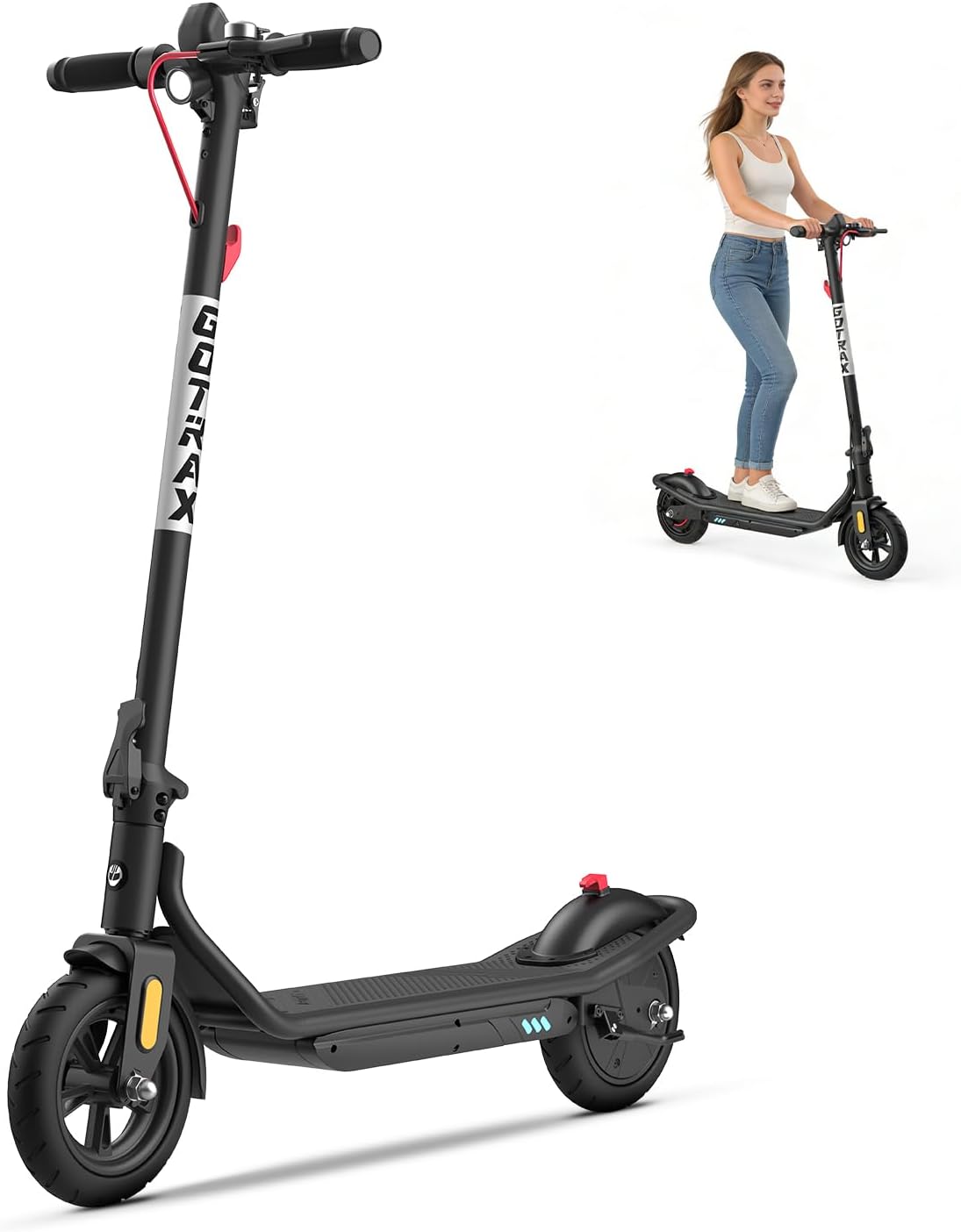 Gotrax SA1 electric scooter with 250W motor, shown on Amazon product page