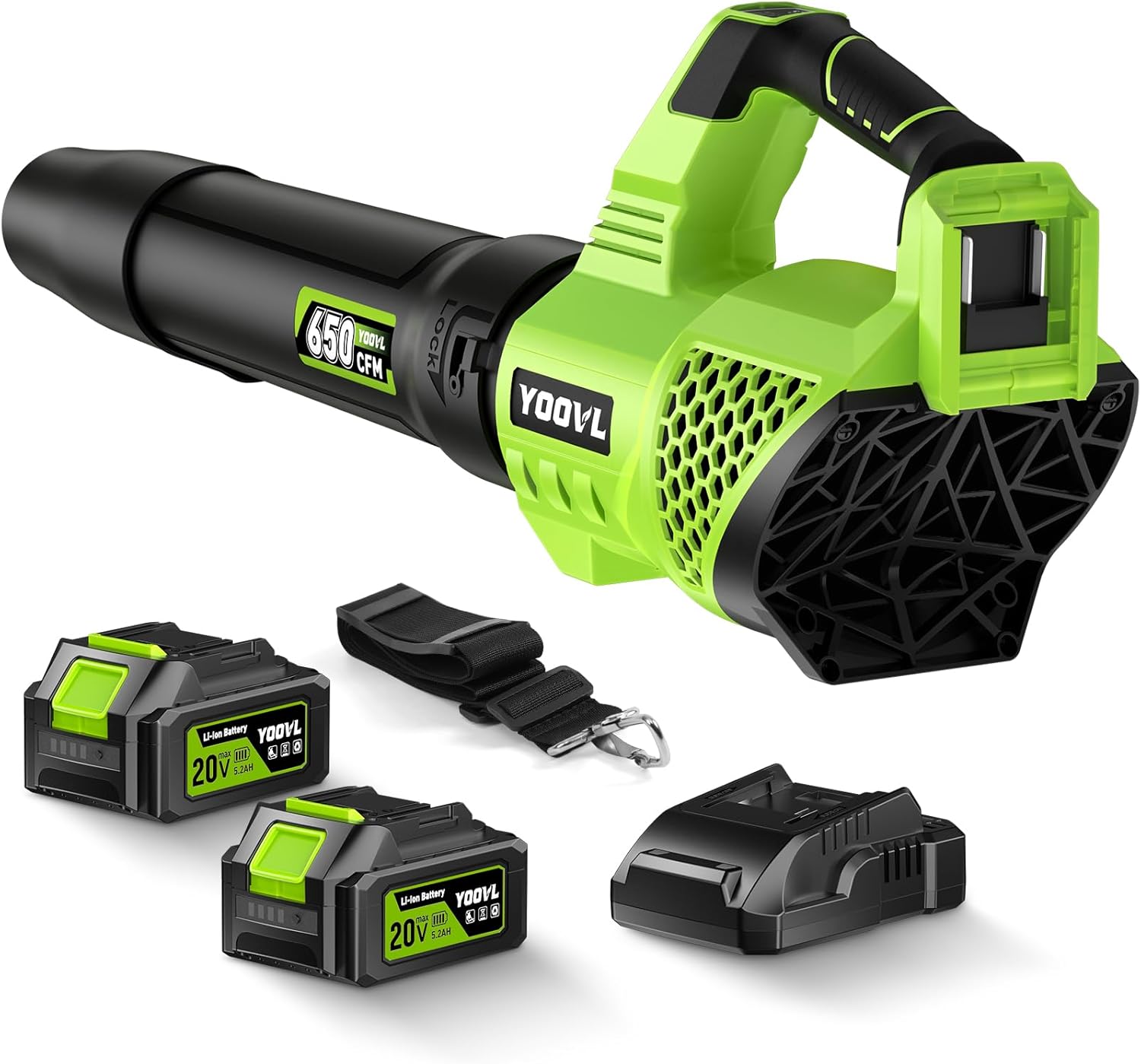 Cordless leaf blower on Amazon showing discounted price