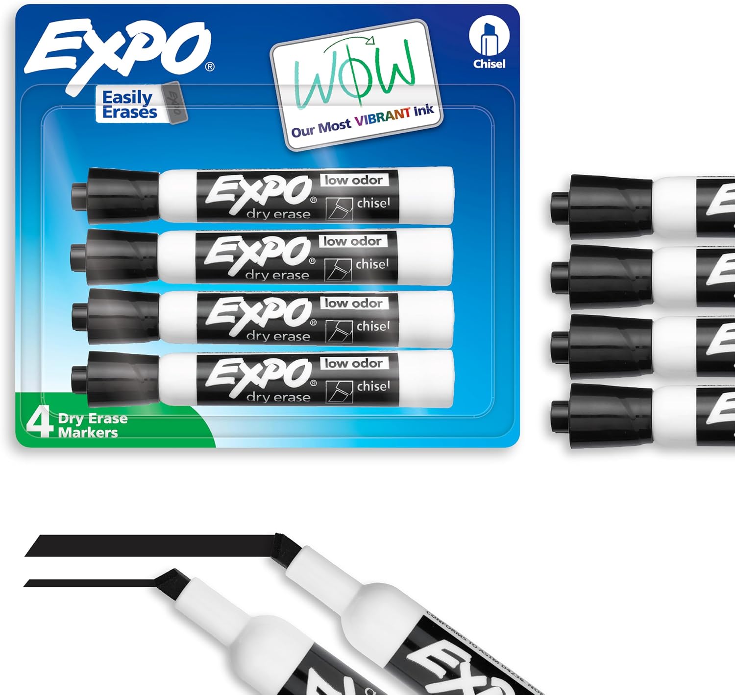 EXPO Dry Erase Markers 4‑count pack on Amazon for $3.17