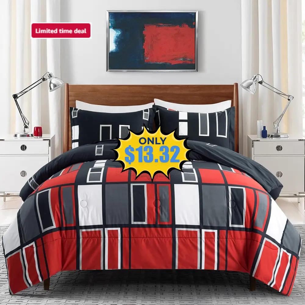 Microfiber 2 Pieces Comforter Set Twin Deal: Save 56% at Amazon