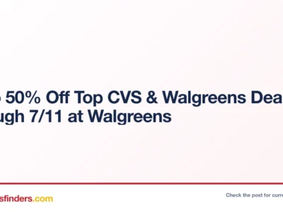 Walgreens deal card