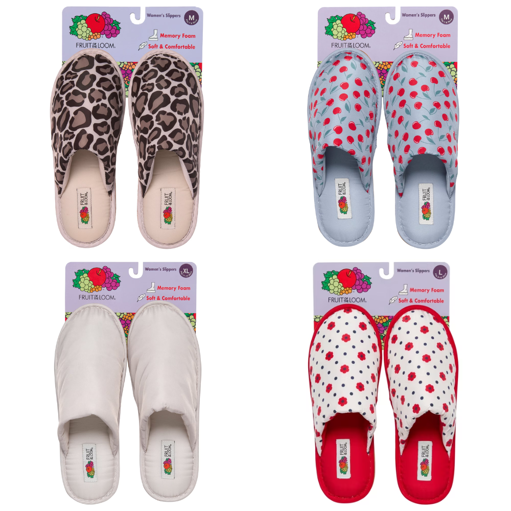 Fruit of the Loom Women’s Nylon Padded Slippers Deal: Save $8.01 at Walmart