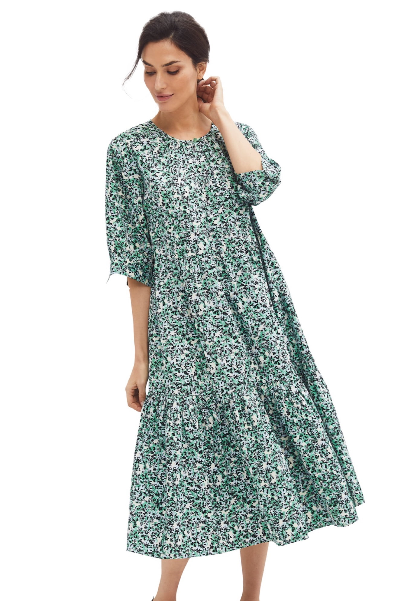 Cotton Floral Dress Only $13 (Reg. $25) at the store
