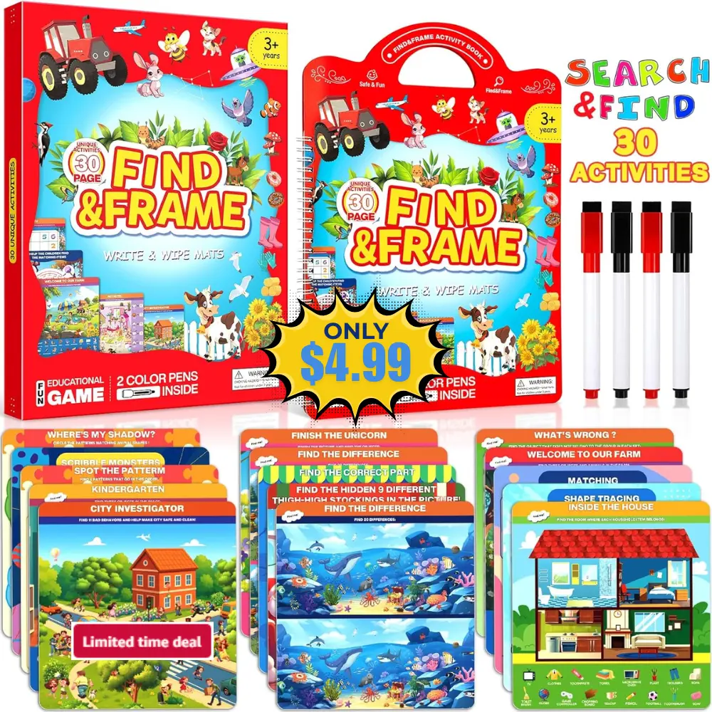 Search and Find Activity Book Deal: Save 50% at Amazon