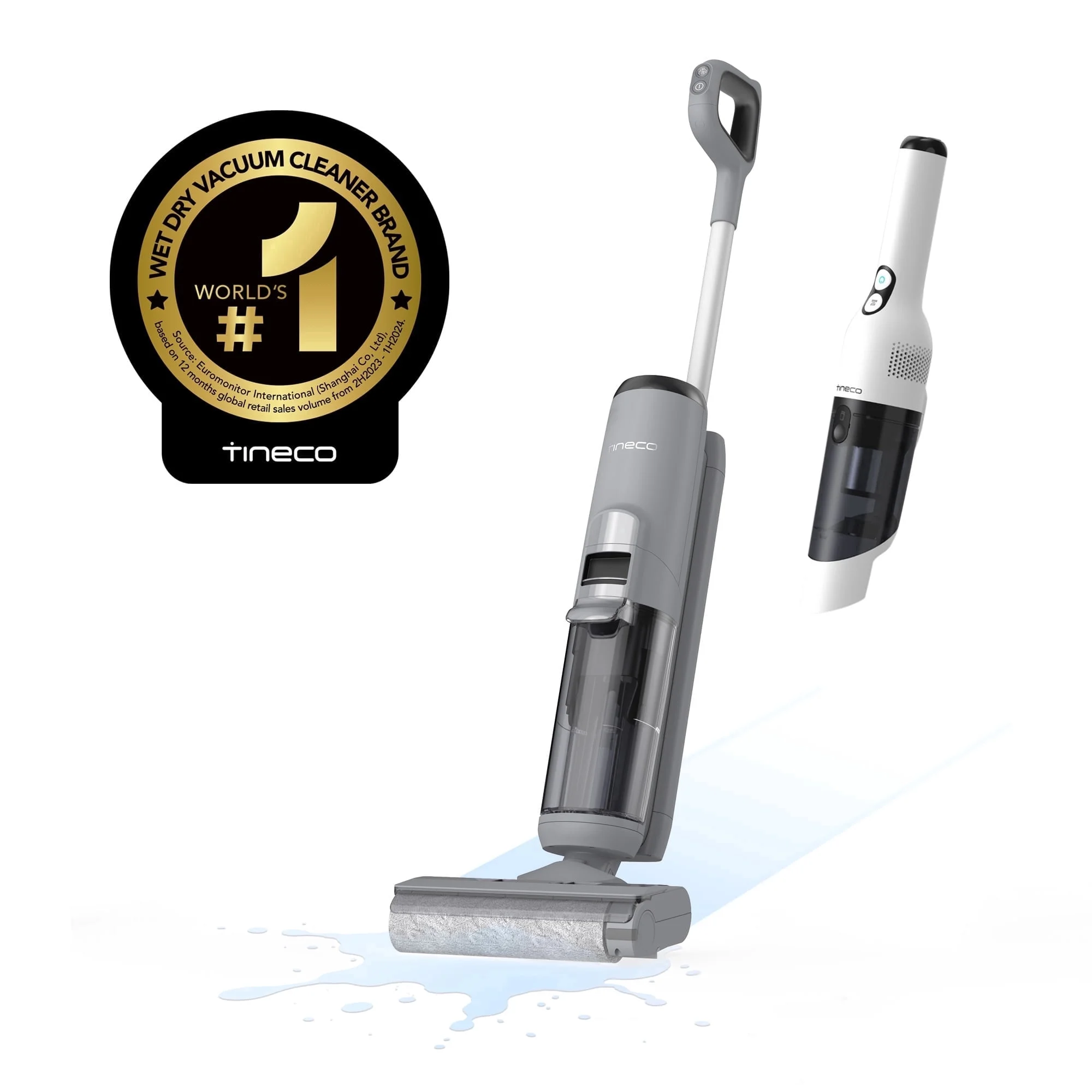 Tineco GO XL floor washer and GO Mini handheld vacuum bundle on Amazon