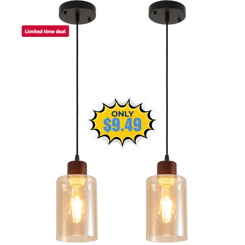 Modern Wood Pendant Lighting Deal: Save 50% at Amazon
