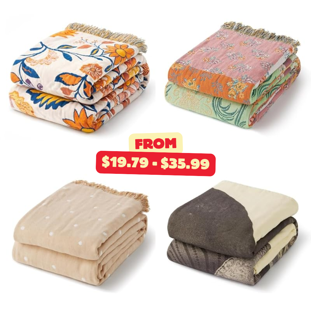 100% Cotton Boho Throw Blanket Deal at Amazon: Save with Promo Code