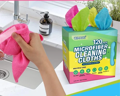 120 Pack Reusable Microfiber Cleaning Cloth Deal on Amazon: Save 20%