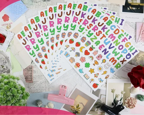 10 Sheets Self-Adhesive Vinyl Alphabet Stickers Deal at Amazon