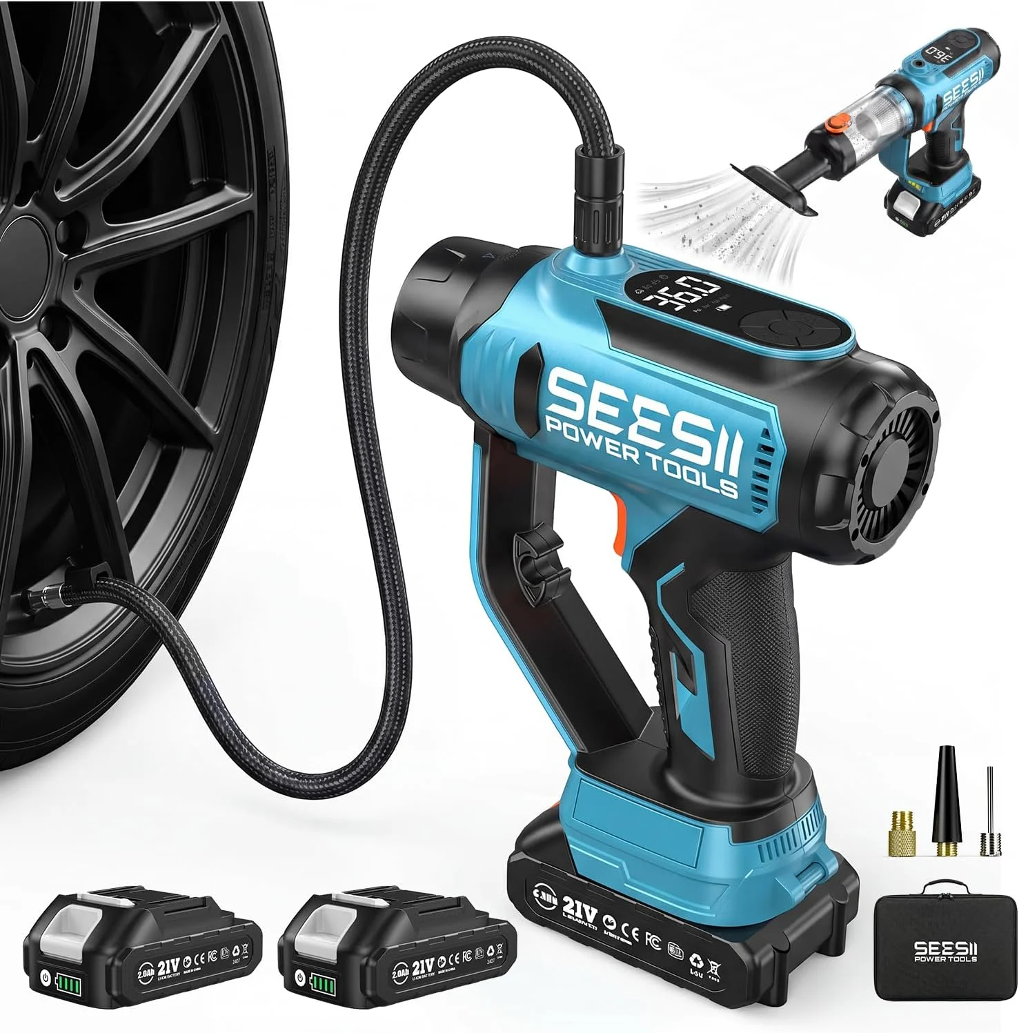 SEESII T7 MAX Cordless Inflator Only $58.49 (Reg. $64.99) at Amazon