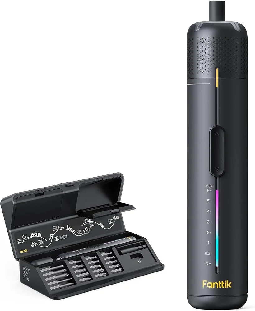 Fanttik S2 Pro Electric Screwdriver cordless set in Space Grey, shown on Amazon