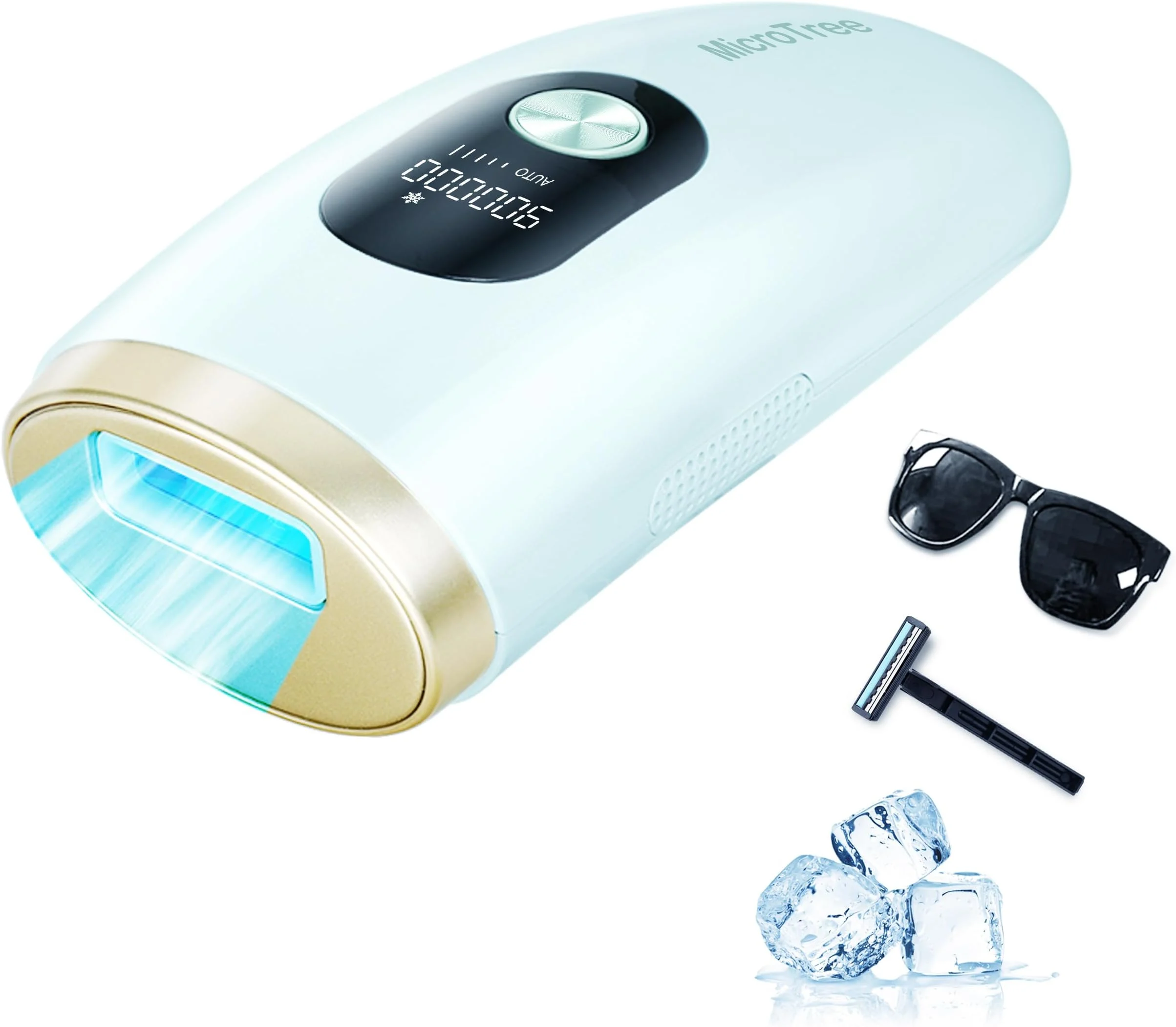 IPL Laser Hair Remover device on Amazon packaging showing discounted price
