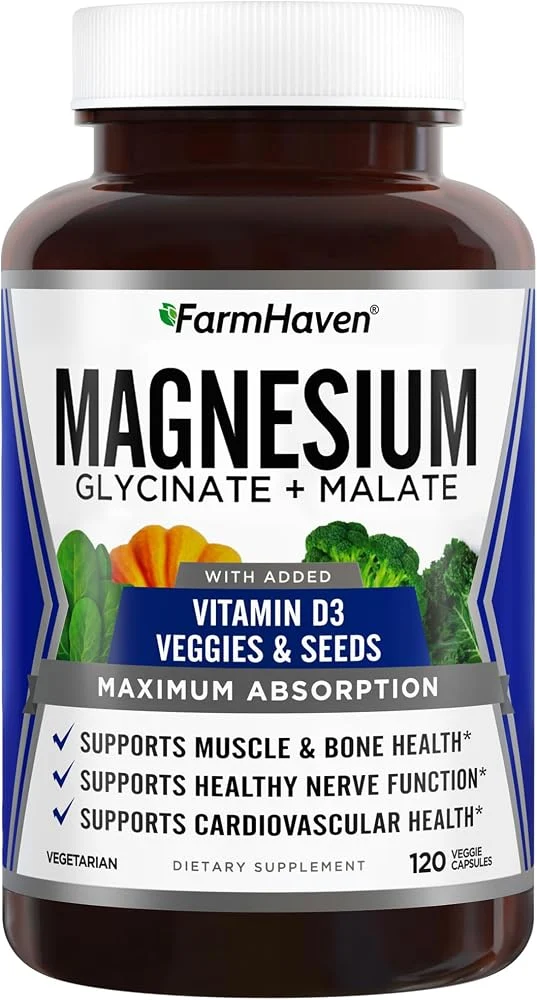 FarmHaven Magnesium Complex 120 capsules bottle on Amazon