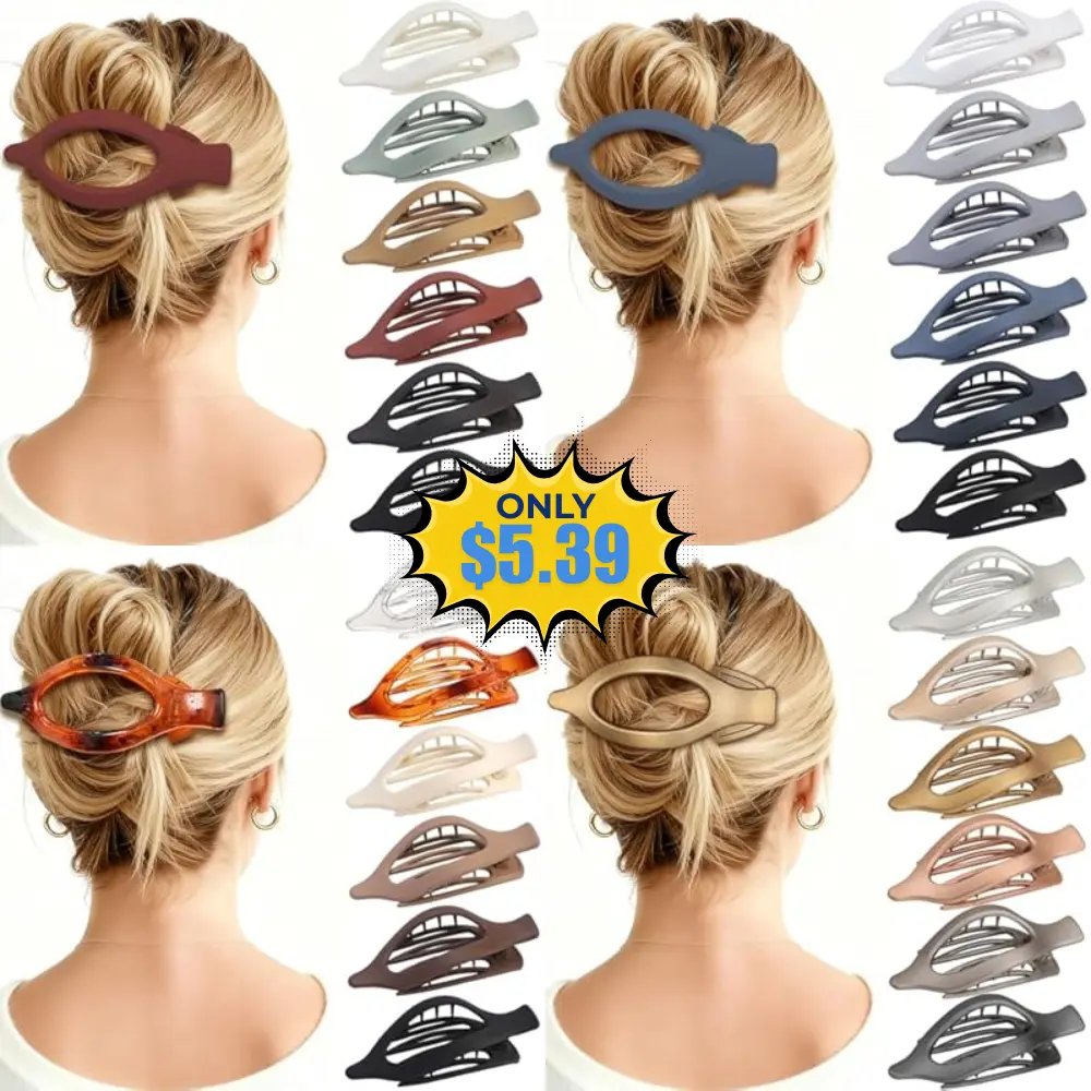 CHANDAT Flat Hair Clip 6 pcs Deal on Amazon: Use Promo Code XT4EV3S8