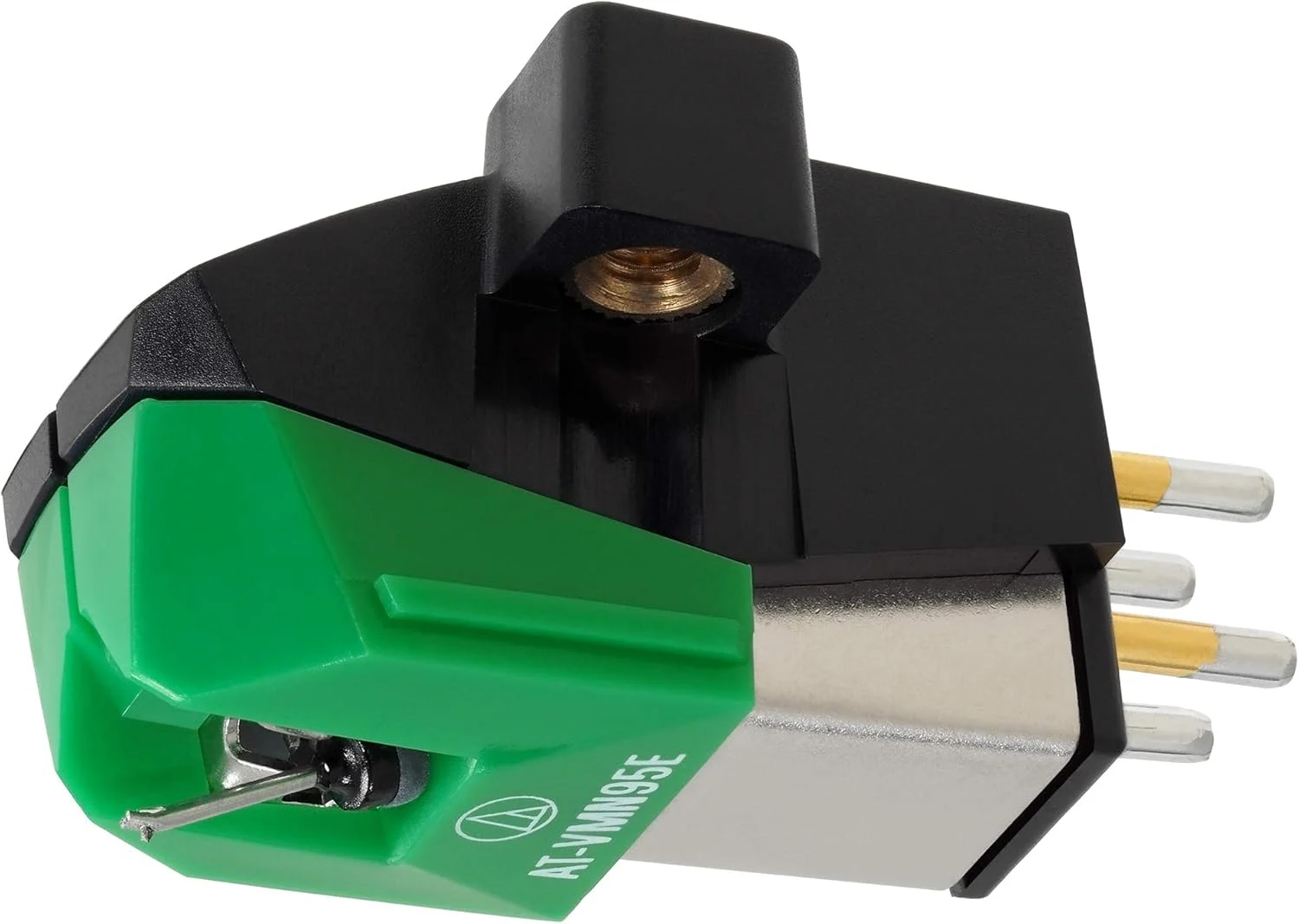 Audio-Technica VM95 dual moving magnet turntable cartridge green on Amazon