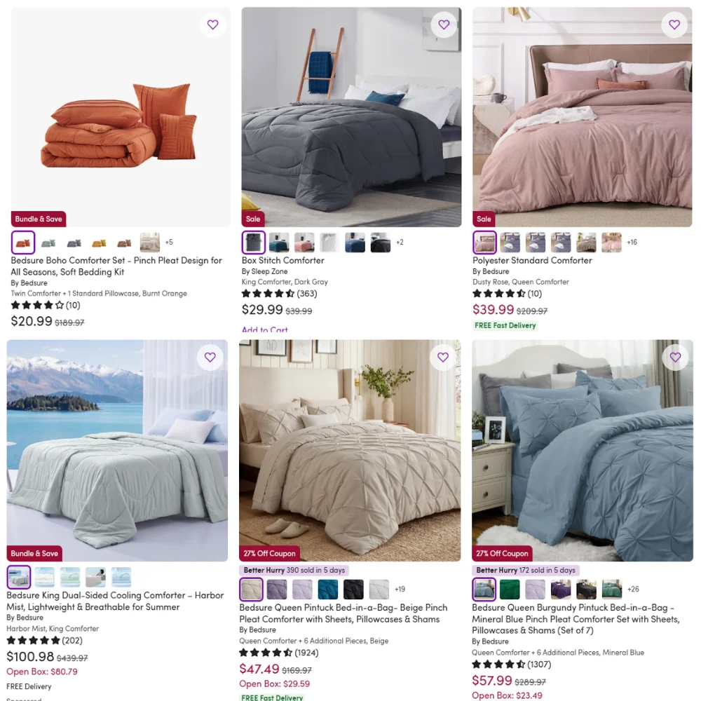 Bedsure Sale Up to 88% Off at Wayfair