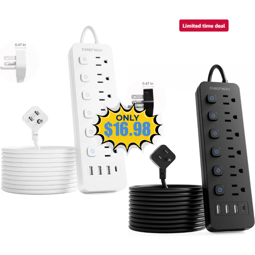 6Ft Power Strip Deal: Save 35% at Amazon