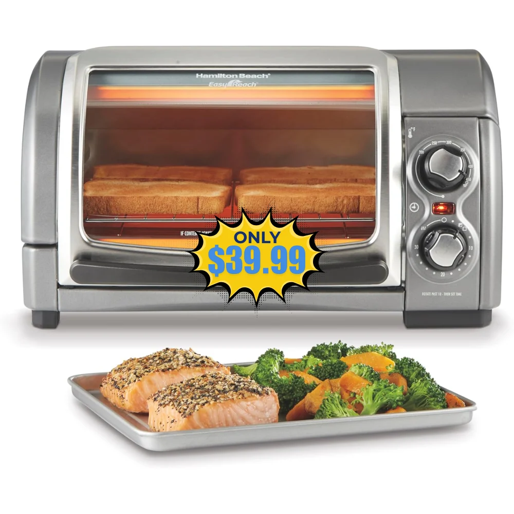 Hamilton Beach 4-Slice Countertop Toaster Oven Deal: Save 33% at Amazon