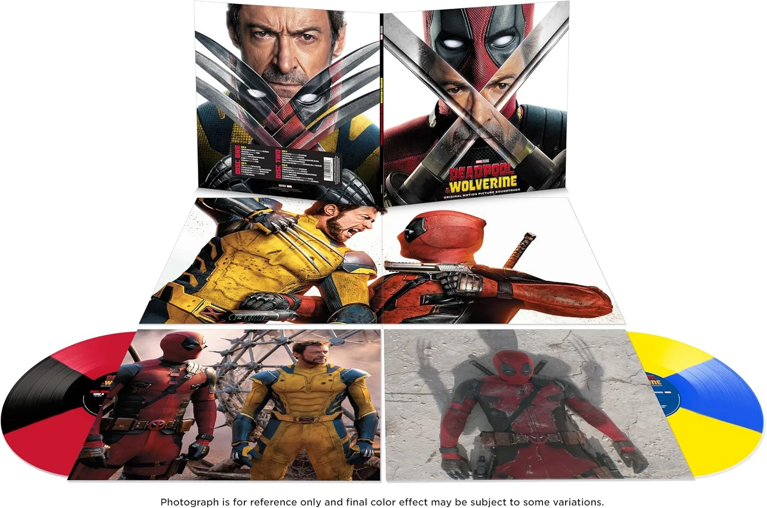 Deadpool & Wolverine original motion picture soundtrack 2‑LP multicolor vinyl record on Amazon