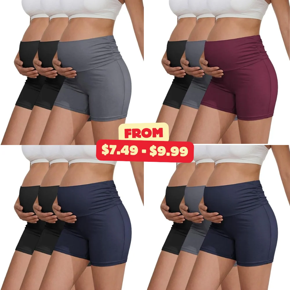 Ekouaer Pack Women’s Maternity Shorts Deal: Save 40% at Amazon