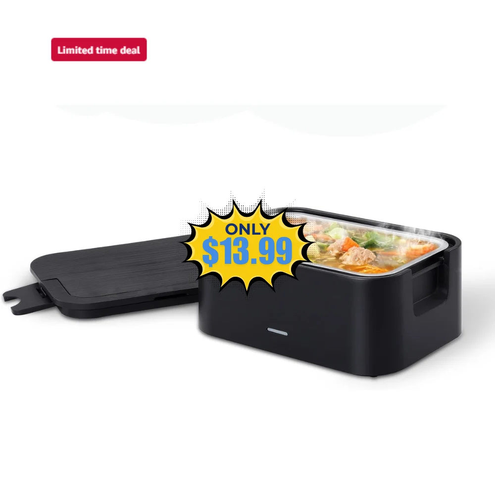 Portable 4 Cup Electric Heated Lunch Box Deal: Save 50% at Amazon
