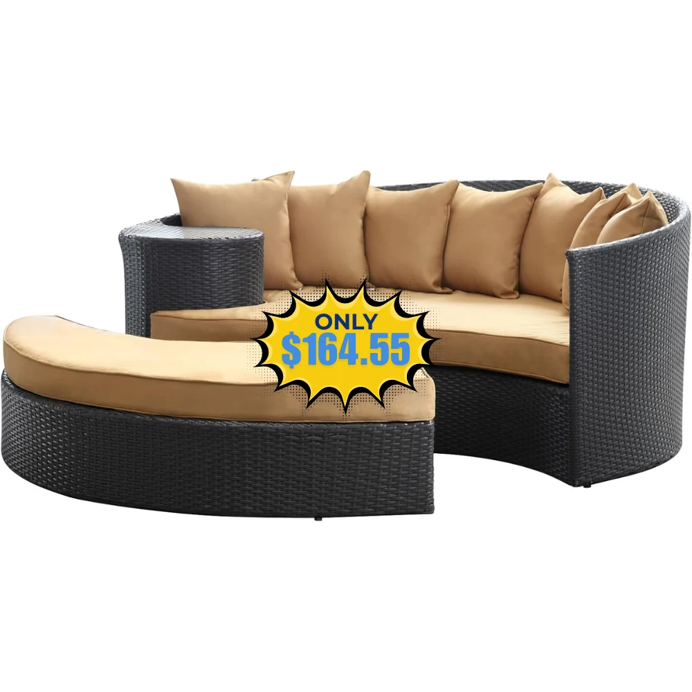 Modway Outdoor Patio Sectional Daybed Deal at Amazon