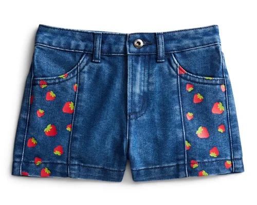 Strawberry Shortcake Girls Graphic Print Denim Shorts Deal at Walmart: $15.98
