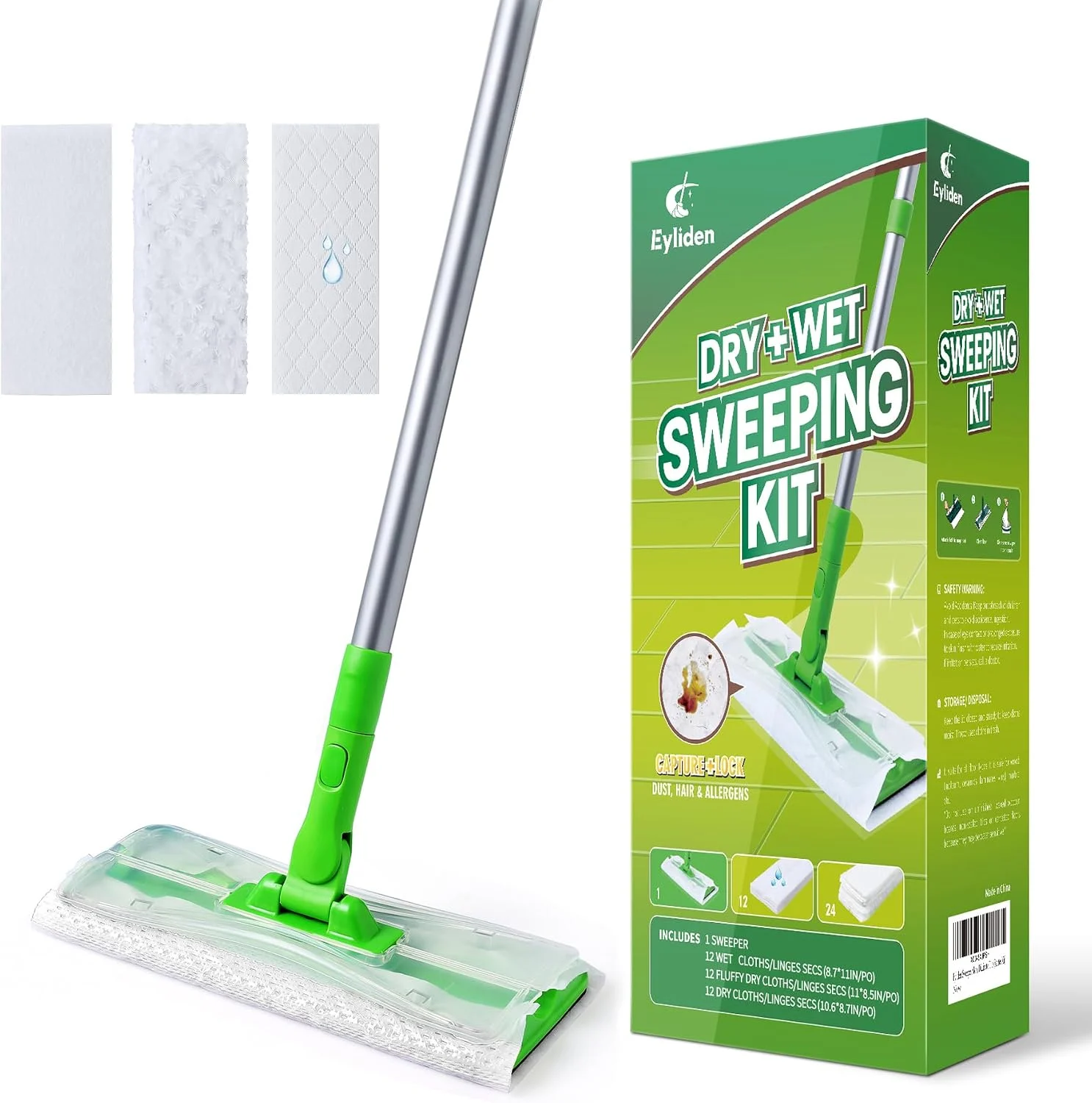 Eyliden Sweeper Mop with 36 refills on Amazon