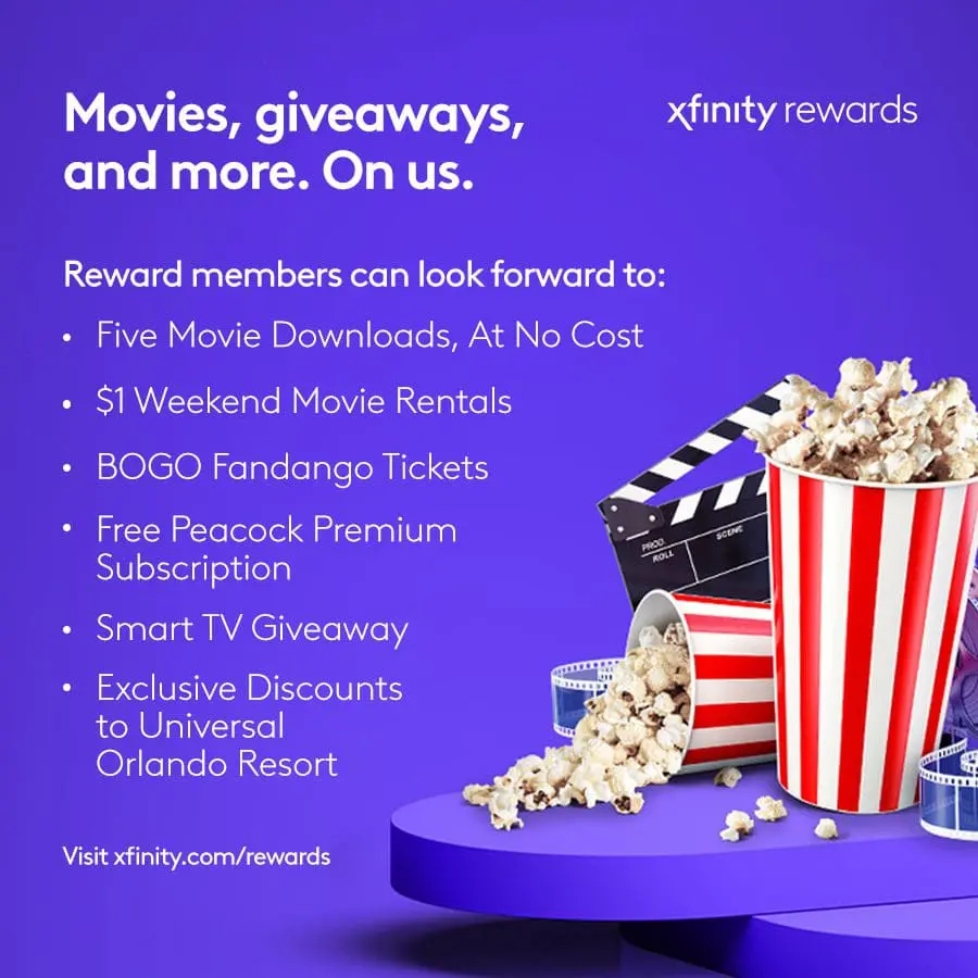 Tenet digital HD movie offer on Xfinity Rewards via Customer website