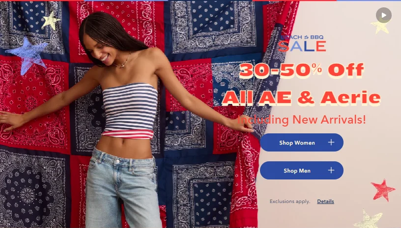 American Eagle Sale Up to 50% Off