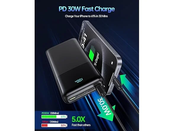 Seaistar 30W 50000mAh Portable Charger Only $15 (Reg. $30) at