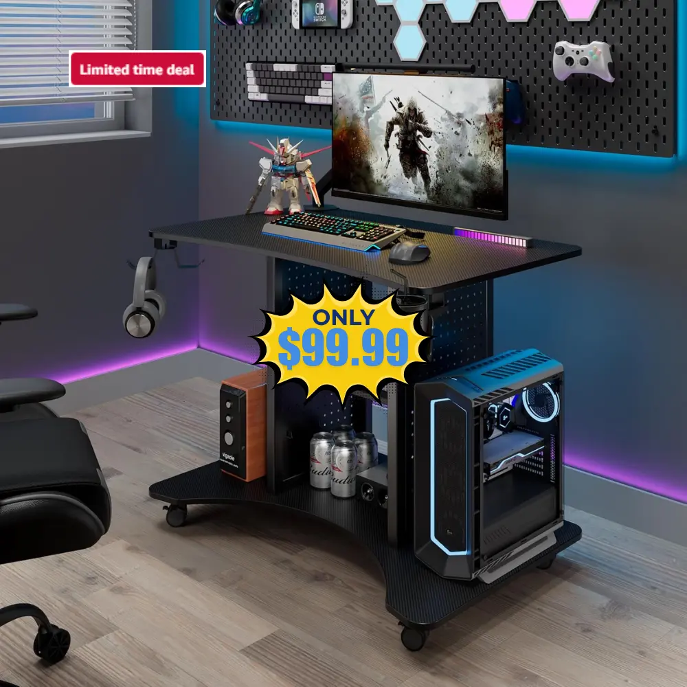 EUREKA ERGONOMIC Gaming Desk Computer Deal: Save 50% at Amazon