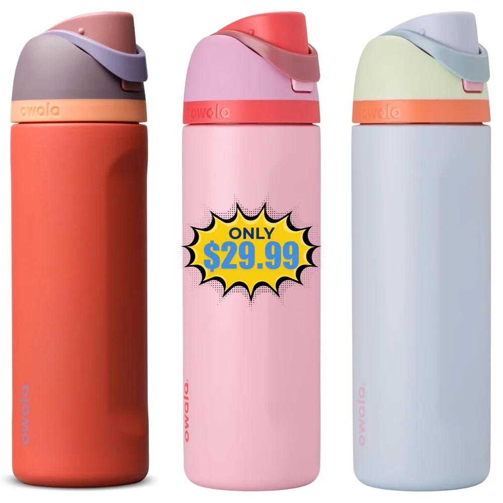 Owala FreeSip Water Bottle 24 Oz Free at Amazon
