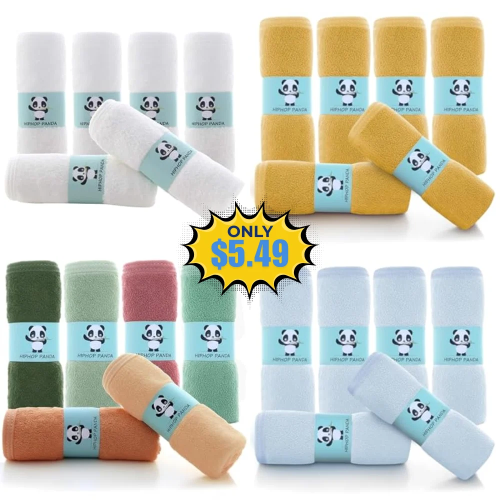 HIPHOP PANDA Baby Washcloths Deal: Save 23% at Amazon