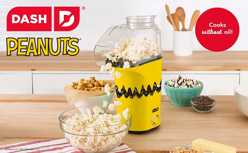 DASH Peanuts Fresh Pop Popcorn Maker Only $19.93 (Reg. $35) at Amazon