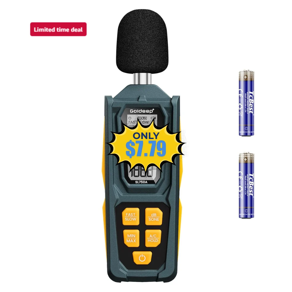 Goldeep SL750A Decibel Meter Deal: Save 68% at Amazon