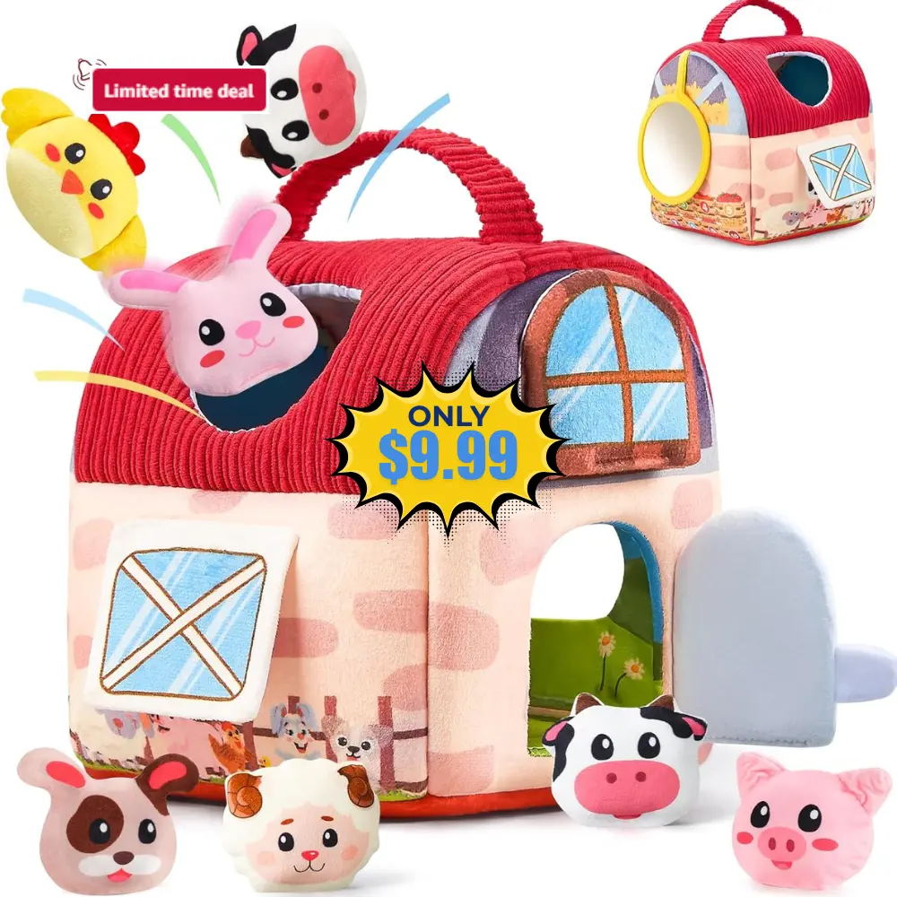 12 PCS Animal Farm Barn Baby Toys Deal: Save 50% at Amazon