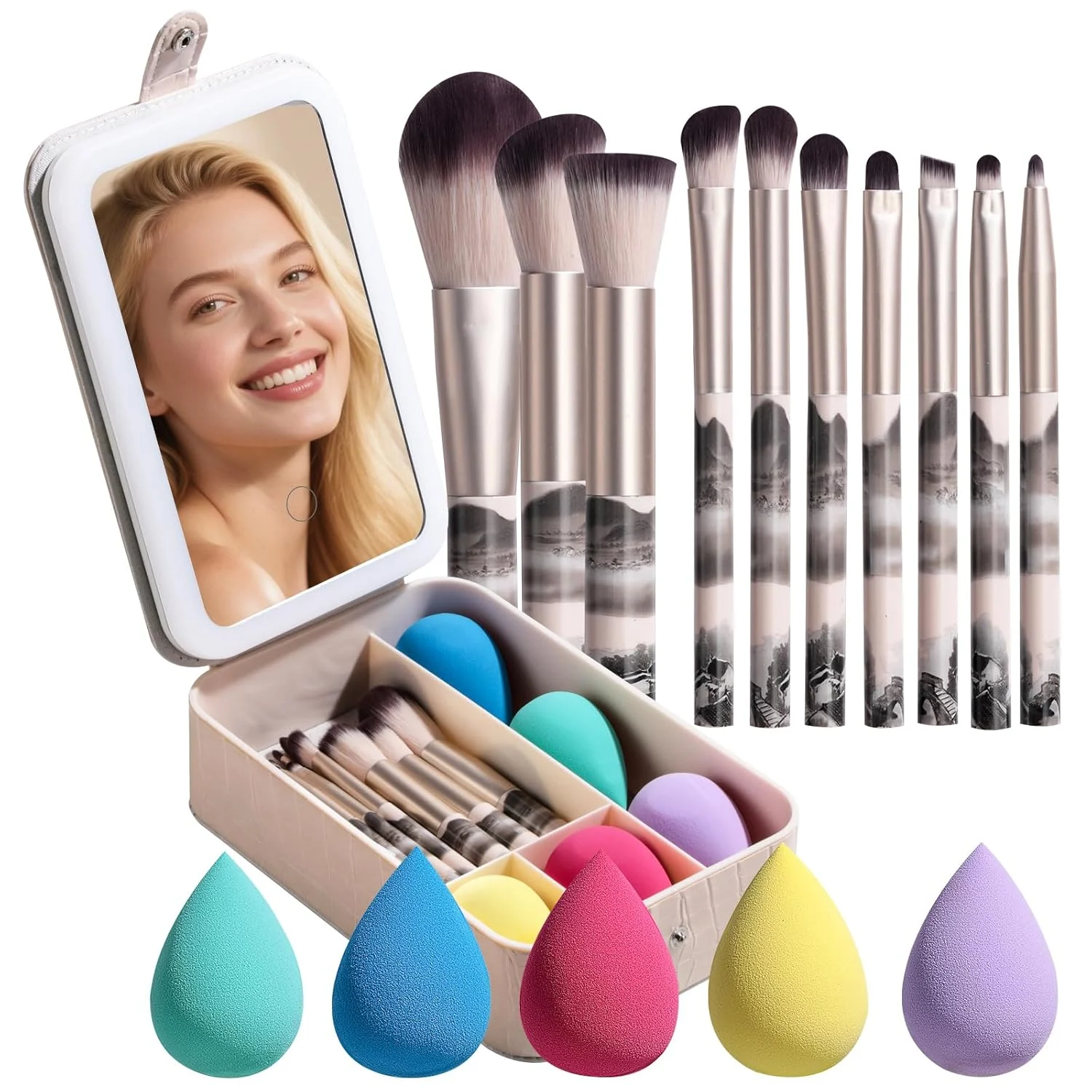 15-Piece Travel Makeup Brush Set Only $6.49 (Reg. $13) at Amazon