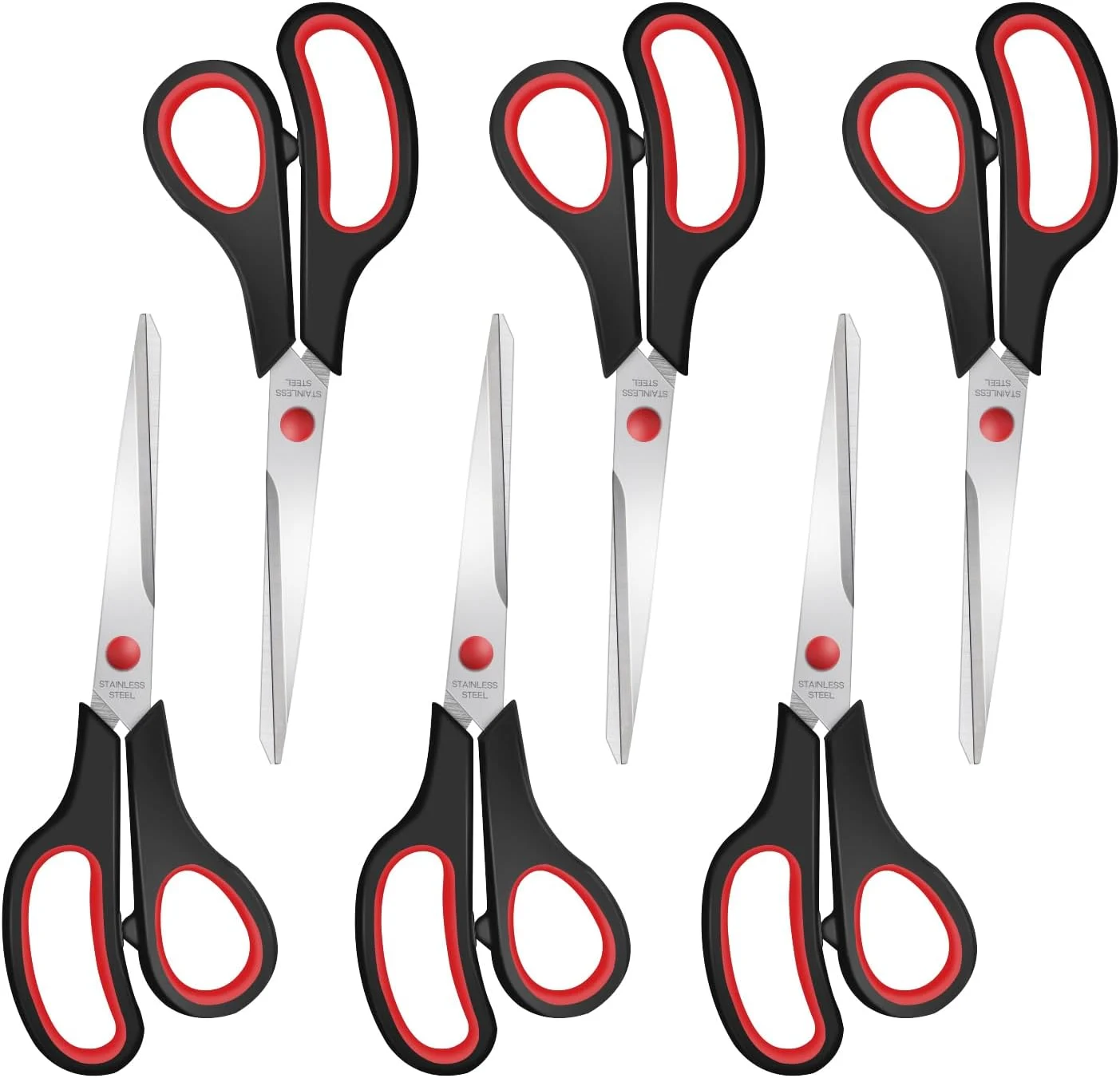 9-pack of 8 inch sewing craft scissors sold on Amazon