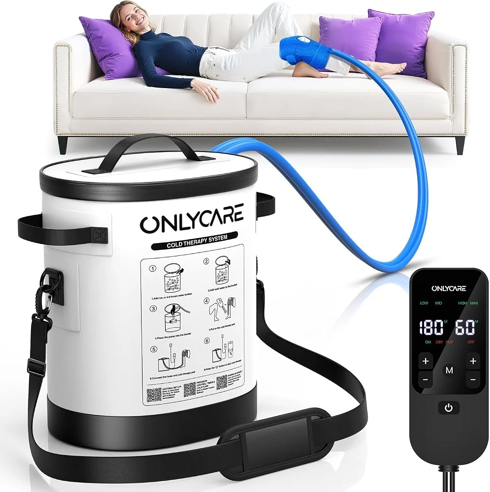 Cold Therapy Machine with quiet pump on Amazon product page