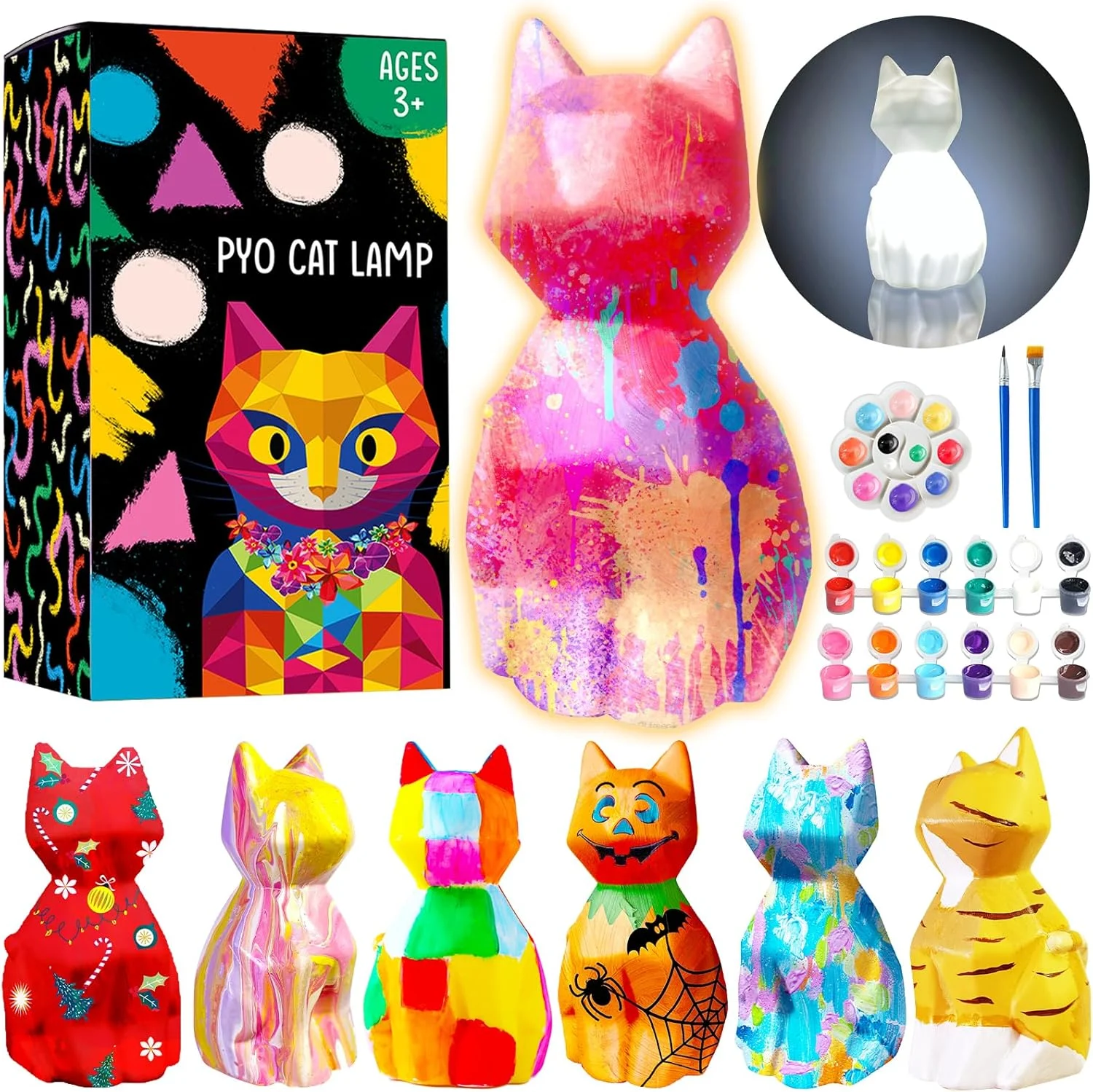 Goodyking Paint Your Own Cat Lamp Kit Only $9.49 (Reg. $19) at Amazon
