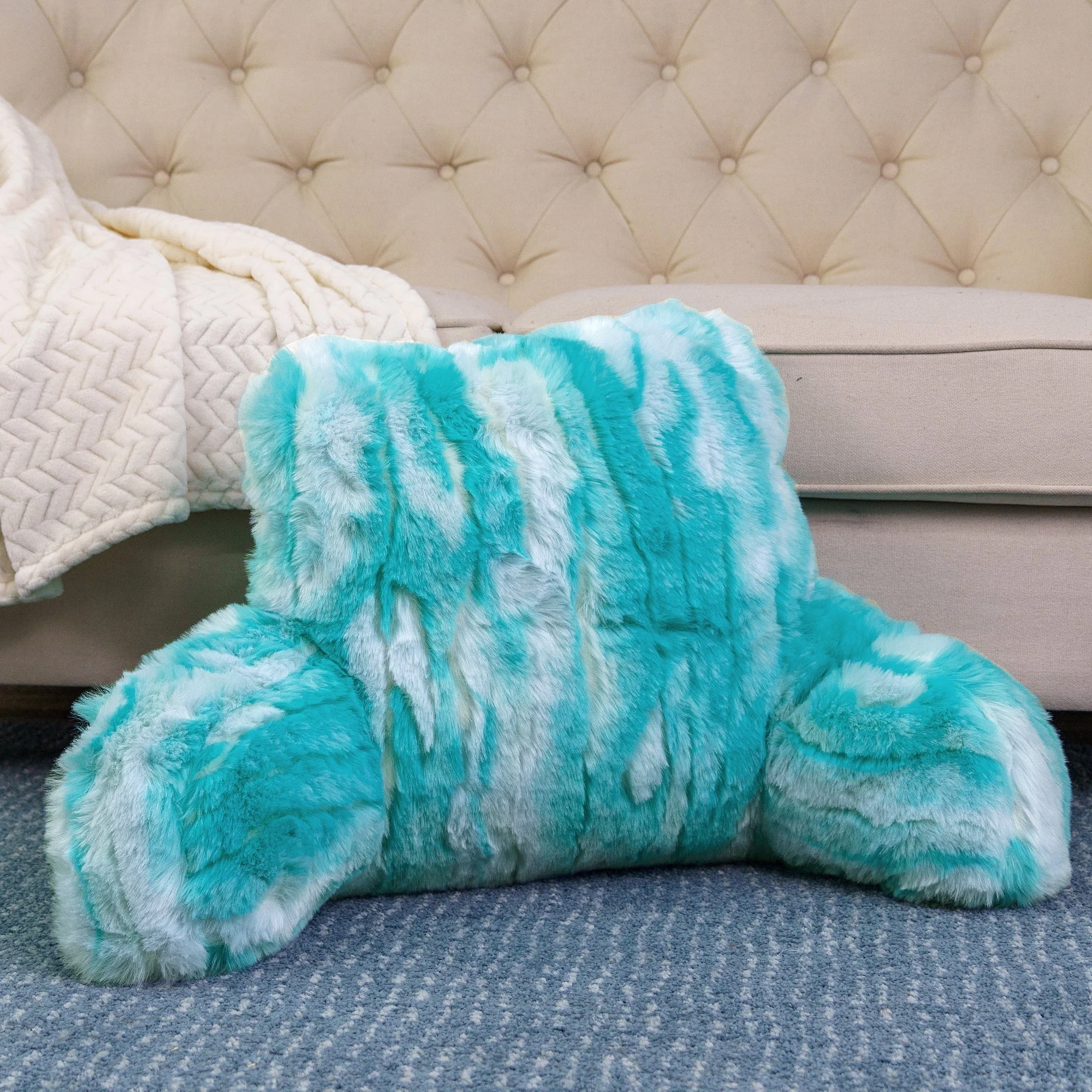Up to 20% Off Petals & Pearls Blue Floral Pillow at Walmart
