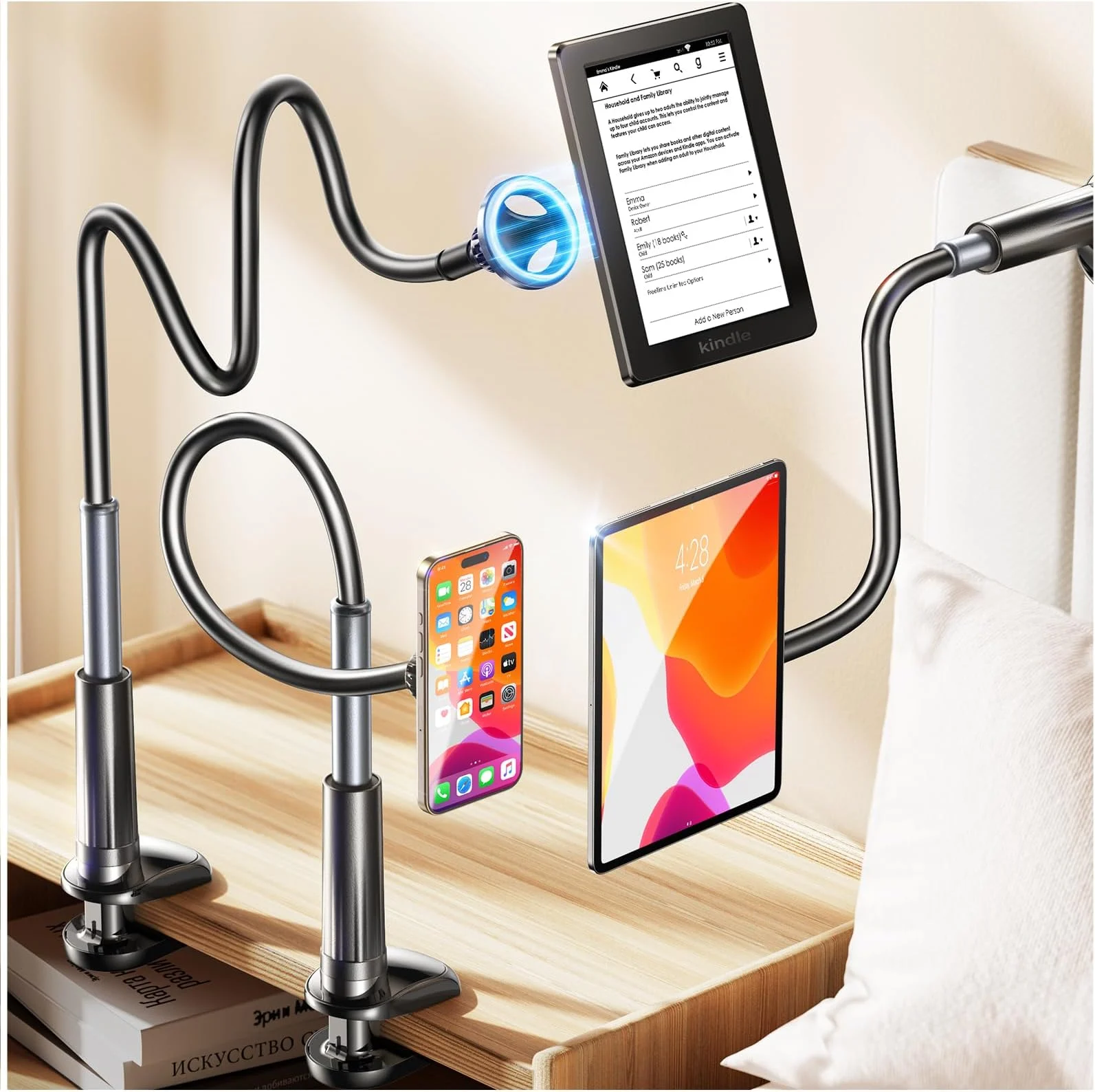 Lisen Carbon Steel Gooseneck Phone Holder Only $19.68 (Reg. $25.99)