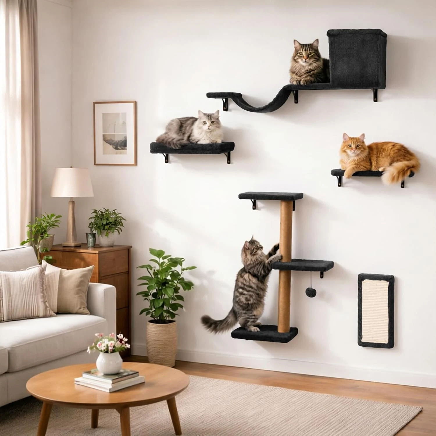 ZLAFM Wall Mounted Cat Shelves Only $62.97 (Reg. $69.99) at Amazon