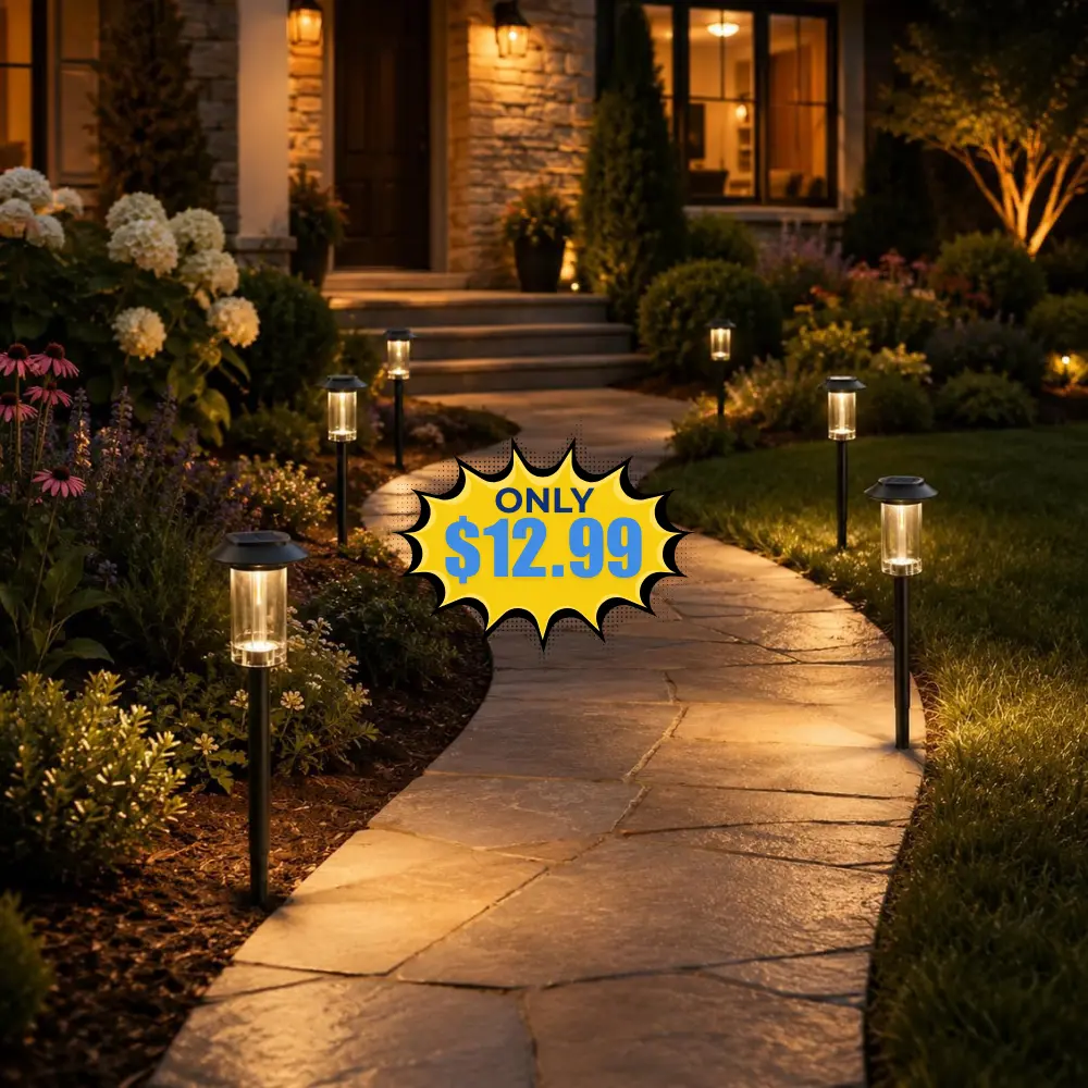 Likesky Solar Pathway Lights 6 Pack Deal at Amazon